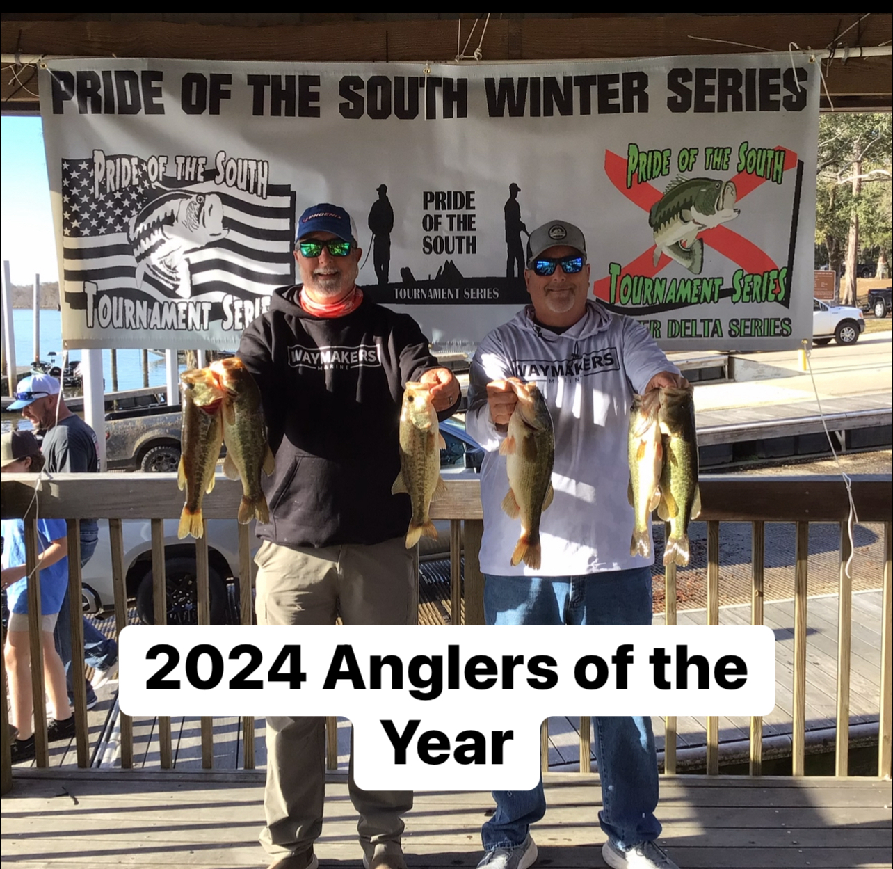 TOMMY ANTHONY 2024 AOY 2024 Anglers of the Year Tommy Parker and Anthony Hadley.