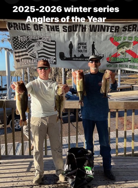 2024 Anglers of the Year Tommy Parker and Anthony Hadley.